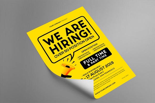 Recruiting Flyer Templates I PSD | Vector | PDF | EPS | PNG | Ai | JPG | 30+ Free and Premium Downloads